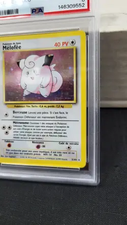 1999 FRENCH CLEFAIRY MELOFEE HOLO BASE SET POKEMON TCG PSA 6 EX-MT #5/102 - Image 3