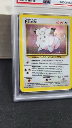 1999 FRENCH CLEFAIRY MELOFEE HOLO BASE SET POKEMON TCG PSA 6 EX-MT #5/102 - Image 4