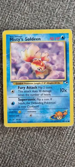 Misty's Goldeen - Pokemon TCG - HP - Common - Gym Heroes 85/132 - Image 1