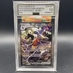 2025 POKEMON DRI SPECIAL ILLUSTRATION RARE #232 CYNTHIA'S GARCHOMP EX AGS 10 - Image 1