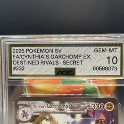 2025 POKEMON DRI SPECIAL ILLUSTRATION RARE #232 CYNTHIA'S GARCHOMP EX AGS 10 - Image 2