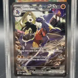 2025 POKEMON DRI SPECIAL ILLUSTRATION RARE #232 CYNTHIA'S GARCHOMP EX AGS 10 - Image 3