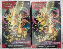 Pokemon Mega Evolution Ascended Heroes Booster Bundle Lot of 2x, Sealed - Image 1
