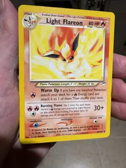 Light Flareon 46/105 Neo Destiny NM WOTC Pokemon TCG Vintage Eeveelution - Image 1