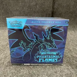 Pokemon TCG: Mega Evolution Phantasmal Flames Elite Trainer Box Sealed Worn Box - Image 1
