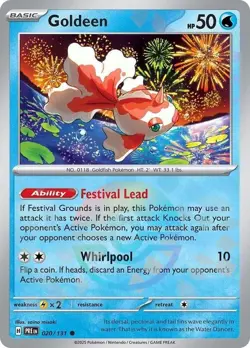 Pokemon TCG Goldeen 020/131 Pokeball Holo Playset NM - Image 1