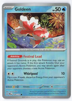 Pokemon TCG Goldeen 020/131 Pokeball Holo Playset NM - Image 2
