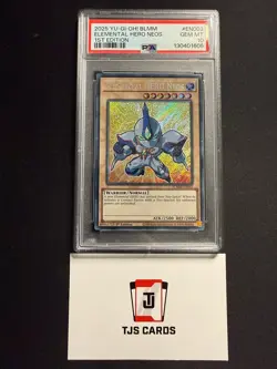 Elemental HERO Neos - PSA 10 - Secret Rare 1st Edition BLMM-EN003 - YuGiOh - Image 1
