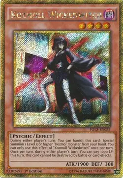 Yugioh - Kozmoll Wickedwitch (Gold Secret Rare) (1st Edition) - PGL3-EN029 (P) - Image 1