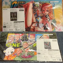 ONE PIECE Card Game Official Playmat Limited Edition Vol. ３ & 4 w/ Promo card - Image 1