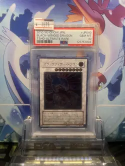 YuGiOh Black Winged Dragon PSA10 Ultimate Rare Relief JP040 2010 - Image 1