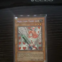YuGiOh Injection Fairy Lily LOD-100 Secret Rare Legacy of Darkness LP - Image 1