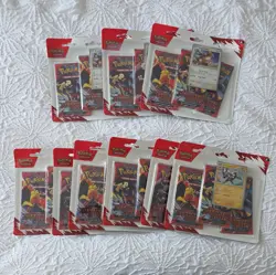 Pokemon TCG Destined Rivals Triple Blister Booster Pack X9 New Sealed FREE POST - Image 1