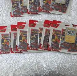 Pokemon TCG Destined Rivals Triple Blister Booster Pack X9 New Sealed FREE POST - Image 3