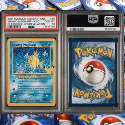 2021 POKEMON CELEBRATIONS CLASSIC COLLECTION #66 SHINING MAGIKARP-HOLO PSA 10 - Image 1