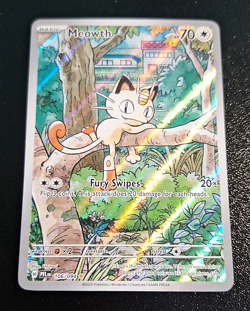POKEMON PHANTASMAL FLAMES "ILLUSTRATION RARE" MEOWTH #106/094 NRMT-MT L@@K!!! - Image 1