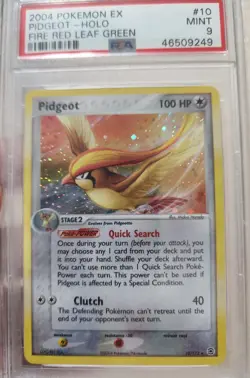 Pokemon Pidgeot EX Fire Red & Leaf Green Holo Rare #10 PSA 9 Mint - Image 1