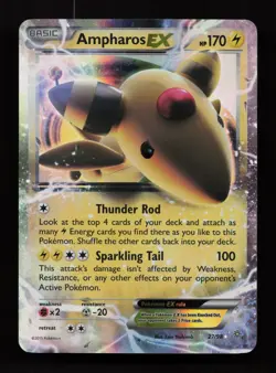 Ampharos EX 27/98 Holo Rare EX Ancient Origins Pokemon Lightly Played - Image 1