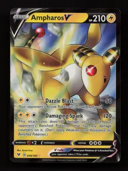 Ampharos V 049/185 Holo Rare V Vivid Voltage Pokemon Near Mint - Image 1