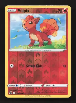 Vulpix 029/264 Common Fusion Strike Pokemon Reverse Holo Near Mint - Image 1