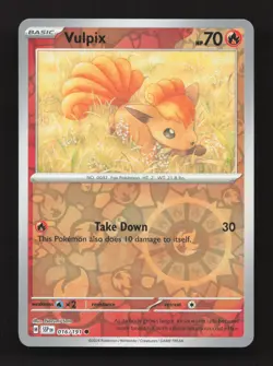 Vulpix 016/191 Common Surging Sparks Pokemon Reverse Holo Near Mint - Image 1