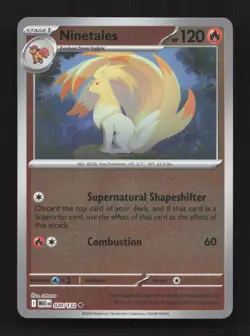 Ninetales 020/132 Uncommon Mega Evolution Pokemon Reverse Holo Near Mint - Image 1