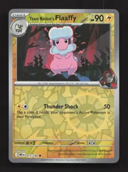 Team Rocket's Flaaffy 073/182 Common Destined Rivals Pokemon Reverse Holo NM - Image 1