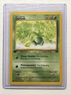 Pokemon 1st Edition Oddish 63/82 - Team Rocket - Near Mint - Image 1