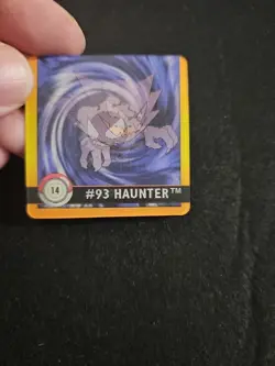 1999 Haunter Gastly #14 Artbox Pokemon Action Flipz Premier Edition Lenticular - Image 3
