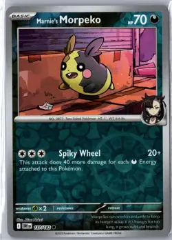 Marnie's Morpeko 137/182 Common Destined Rivals Pokemon Reverse Holo NM/M - Image 1