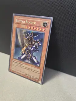 Vintage Yu-Gi-Oh TCG Buster Blader BPT-008 Secret Rare Tin Promo Holo Card EN - Image 2
