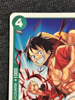 Monkey.D.Luffy PRB02-005 NM Red Bull Double Don Participation Promo + Sticker - Image 3