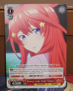 Drowsy Look Itsuki Nakano Quintessential Quintuplets Weiss Schwarz Eng. PR Promo - Image 4