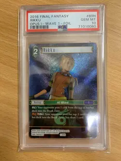 Rikku 1-089H WAVE 1 FOIL (PSA 10) Final Fantasy Card Game 71010080 - Image 1