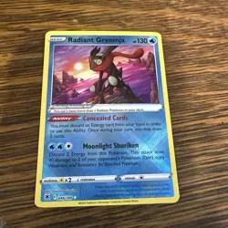 Pokemon TCG Radiant Greninja Holo Rare Card Swsh10: Astral Radiance 046/189 - Image 1