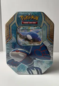Pokemon Legends of Hoenn 2015 Kyogre-EX Tin Cards Deck SEALED - Image 1