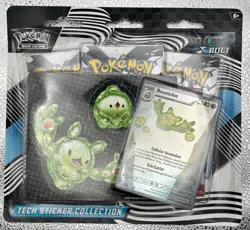 Pokemon Black Bolt Tech Sticker Collection 3x Packs Reuniclus Promo Card - Image 1