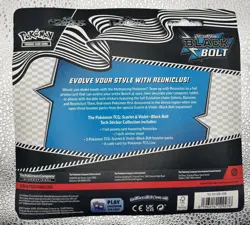 Pokemon Black Bolt Tech Sticker Collection 3x Packs Reuniclus Promo Card - Image 2