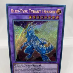 Yugioh Blue-Eyes Tyrant Dragon 25LP-EN019 Secret Rare with Stamp NM - Image 2
