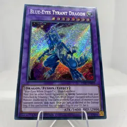Yugioh Blue-Eyes Tyrant Dragon 25LP-EN019 Secret Rare with Stamp NM - Image 3