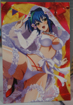 Xenovia Quarta Wedding Bride High School DxD Sexy Waifu Textured Custom Card - Image 1