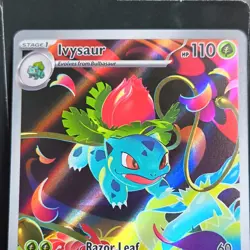 Pokemon Ivysaur Illustration Rare Holo Card 134/132 Stage 1 Me01 Mega EN - Image 2
