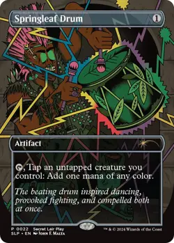 Springleaf Drum 22 P Secret Lair Showdown Magic: The Gathering NM/M - Image 1
