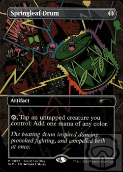 Springleaf Drum 22 P Secret Lair Showdown Magic: The Gathering NM/M - Image 3