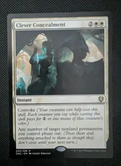 MTG Phyrexia: All will be One Commander Rare CLEVER CONCEALMENT NM - Image 1