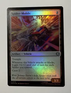 NM Foil Spider-Mobile, MTG, Marvel's Spider-Man, Magic the Gathering, 174 - Image 1