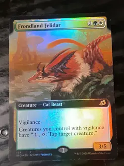 Frondland Felidar Extended Art FOIL, Ikoria Lair of B , LP , MTG ,FREE SHIPPING - Image 1