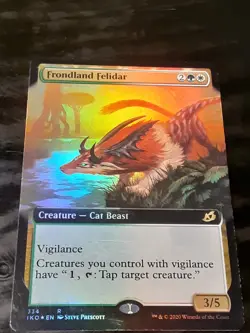 Frondland Felidar Extended Art FOIL, Ikoria Lair of B , LP , MTG ,FREE SHIPPING - Image 2