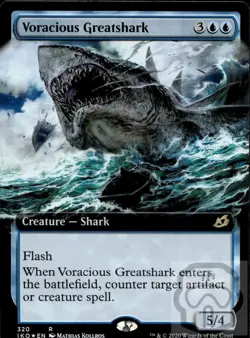 Voracious Greatshark (Extended Art) 320 Ikoria: Lair of Behemoths MTG Foil NM/M - Image 3