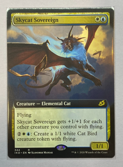 MTG - Ikoria: Lair of Behemoths - Skycat Sovereign - Extended Art - NM - Image 1